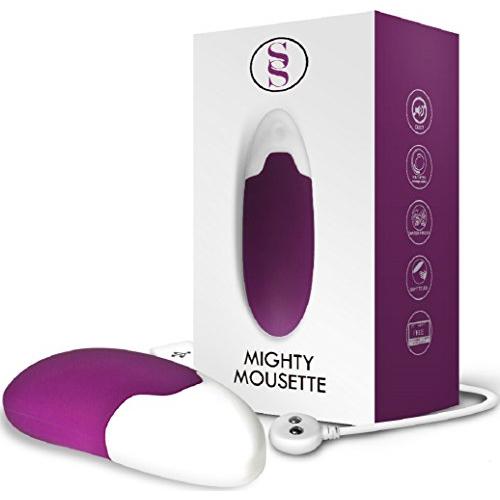 Something Sexy Cordless Vibrating Arousal Wand, Mighty Mousette is USB Rechargeable, has 3 Speeds and 7 Variations, is a Waterproof Bullet Massager