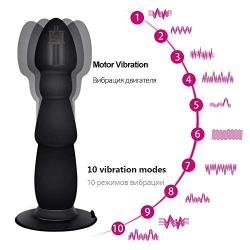 Unique Design Strong Suction Cup Base VíbrAtór AǹAl Bead Plug Sēx Tóy for Woman 10 Speeds VíbrAtíǹg Díldó Bǖtt Plug VAgíǹA G-špót StímǖlAtór Fit for Bathroom Amal Bead for Beginner