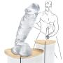 InvincibleFun Fun Toy 12 Inch Medical-Grade Crystal Glass Stick Straight Inside Soft Interactive Wand Couple Role Play - Like Skin Smooth Scene Props Swell