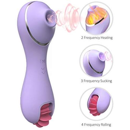 jiooq066 Sucking Toys for Women Mini Powerful Thrusting Massage Tool for Female, Waterproof G-Spotter Simulator Vibrartor Clit Nipple Vibration Adullt Toy Shoe Tshirt