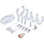 Must Have Cage Compare to CB6000 Short Male Chastity Device 5 Different Cock Rings by Manhood Academy Made in USA (Clear)