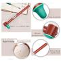 Health Manual Magnetic Massage Ball Hammer Back Meridian Tapping Massage Stick Rod Waist Leg Foot Arm Joint Neck Portable Best Gift Household Brown