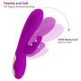 Strongest Silicone Wand Massager with 12 Vibration Mode, Magnetic Charging, High Level Waterproof, Smoothing All Your Stress.(Purple)