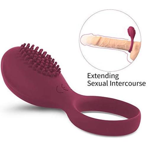 Cock Ring Vibrator Silicone Penis Ring Premium Stretchy Longer Harder Stronger Erection Sex Toy with 10 Vibration Modes Adult Toy for Male Couples