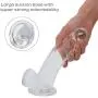 Liuyifo 7.28 Inch Silicone Waterproof Tools for Women with Strong Suction Cup Hands Free Tshirt