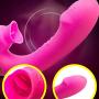 RITER 3 Frequency L-icking Sucking Silicone Stimulator with 10 Vibrantion Modes Rechargeable Didos G Spotter Massager Adult Six Toys for Women&Couple
