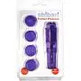 Shibari Pocket Pleasure Waterproof Mini Massager with 4 Attachments (Purple) Shibari Pocket Pleasure Waterproof Mini Massager with 4 Attachments (Purple)