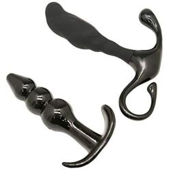 Roxy Sex Toys Anal Prostate P Spot Massager & Black Butt Plug for Men