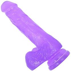 Realistic Jelly Dildo - Suction Cup Base for Hands Free Masturbation - Adult Sex Toy