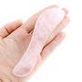CCbeauty 5 pcs Rose Quartz Gua Sha Scraping Massage Tools Natural Stone Guasha Board For SPA Acupuncture