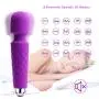 Upgraded Powerful Vibrate Wand Massager Cordless, Rechargeable with 20 Magic Vibration Modes, Whisper Quiet, Waterproof, Handheld Personal Massager for Neck Shoulder Back Body Massage, Sports Recovery Upgraded Powerful Vibrate Wand Massager Cordless, Rechargeable with 20 Magic Vibration Modes, Whisper Quiet, Waterproof, Handheld Personal Massager for Neck Shoulder Back Body Massage, Sports Recovery