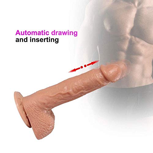 X-R 8.66 Inches Lifelike Dildo Automatic Telescoping 10 Frequency Electric Vibrating Mode Happy Rod for Woman Sunglasses Soft Comfortable Waterproof Safety