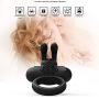 Vibrating Ring，Rings Vibrator for Men - Male Toys Silicone Waterproof Rabbit Clitoral Stimulate for Women