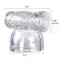 Massager Attachments, Massager Accessories Accessory Attachment Silicone- Two Different Styles (Clear)