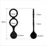 Silicone Penis Dual Ring Enhanced Trainer Power Ball Weight Ring Hanger Device 2 Usage Method