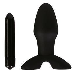 Silicone Anal Sex Butt Plug 10 Function Vibrating Tapered Adult Toy