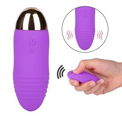 Sex Toy for Women,PPW Vibrating Egg with Remote Control,Powerful Vibrator for Clitoris Stimulation,10 Vibrations,Silicone,Waterproof Adult Toy Purple (Purple-1)