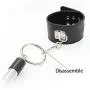 daogong Soft Leather Fixed or Detachable Handcuffs and Ankle Shackles for Stage Props