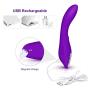 Handheld Personal Massager，Waterproof Silicone Rechargeable Compact Power Wand Massager,Wireless, 7 Vibration Modes，Medical Grade Silicone and Non-Toxic ABS