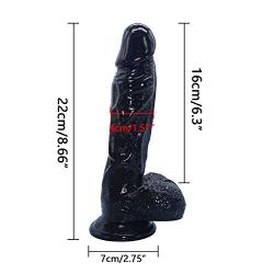 MXJYB Soft Stràpon for Coúples with 9 Inch Ròd - Flesh MXJYB (Color : Black)