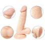 HYLHYL5-F Beginner Waterproof Toy, Automatic Thrusting Sucking Realistic Stick Waterproof Massaging for Female Flesh Color PVC Material (18cm/7.08in)