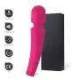 Wand Massager, Cordless Personal Wand Massager, 9 Mode Vibrating Wand, Quiet Waterproof Handheld Powerful Therapeutic Rechargeable, Shoulder Massager for Sports Recovery & Muscle Aches - Pink Wand Massager, Cordless Personal Wand Massager, 9 Mode Vibrating Wand, Quiet Waterproof Handheld Powerful Therapeutic Rechargeable, Shoulder Massager for Sports Recovery & Muscle Aches - Pink