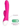Heating Body Massager For Women, 10 Speed Modes, Waterproof Thrusting Handheld Massage Wand, Wireless USB Rechargeable Rabbit Toy For Adult Female, 8 Inch