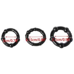 YOYOHOT 3pcx Soft Stretchy Pennis Cook Ring Erectlon Keeper Enhancer Prolong Toy for Men Érocti Adūlts Game