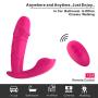 Wearable G-Spot Butterfly Vibrator with Pulsation Function- FIDECH Remote Control Clitoris Dildo with 10 Vibration Modes, Magnetic USB Rechargeable Silicone Adult Sex Toys for Woman, Couples