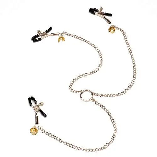 Unique Design Three Chain Bell Flirting Clip BrēAst Nípplē Clamps Labia Female Clips Stainless BDSM Bondage Sēx Exotic Accessories for Couples Unique Design Three Chain Bell Flirting Clip BrēAst Nípplē Clamps Labia Female Clips Stainless BDSM Bondage Sēx Exotic Accessories for Couples