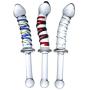 JSFQ Sex 22.5cm Manual Massaging Stick with Handle Womens Happy TOI Simulation Glass Penis Sunglasses Skirt Jeans (Color, Clear),Red (Color : Blue, Size : Clear)