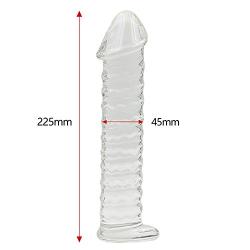Huge Double-Ended Body Safe Crystal Glass Rod