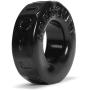 Sprocket Cock Ring (Jumbo Super Stretchy Version of Screwballs Cockring) by Oxballs (Black)