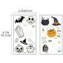 TUPARKA 370 Pcs Halloween Temporary Tattoos for Kids Glow Tattoo Stickers for Halloween Party Dark Decoration
