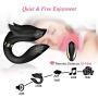 UTIMI Clitoral Vibrator G Spot Wearable Vibrators C Shape Stimulator Adult Sex Toys with Remote Control for Women and Couples