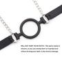 RYOZOCH SM Ball Gag Silicone with Chained Nipple Clamps O Ring Open Mouth Gag Adjustable Strap Bondage Harness Restraints