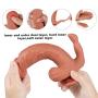 Lfcmf Realistic 8.46 inch Massage handsfree with Strong Sucker for Women, 100% high Quality Silicone Lfcmf