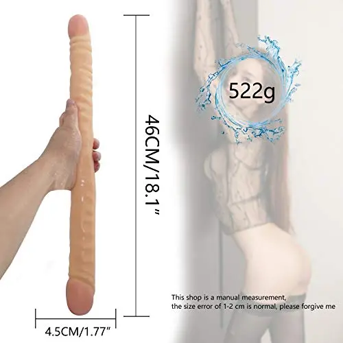 Wushuangyu 18.1 inch Realistic Double Sided Big Toy Real Feel Soft Flexible Double - Vibrant Toy Wushuangyu 18.1 inch Realistic Double Sided Big Toy Real Feel Soft Flexible Double - Vibrant Toy