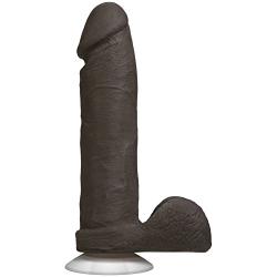 Doc Johnson The Realistic Cock with Removable Suction Cup - ULTRASKYN - 8 Inch - F-Machine and Harness Compatible Dildo - Chocolate