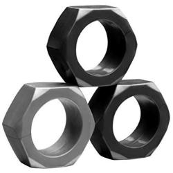 Tom of Finland 3 Piece Nut Shaped Cock Ring