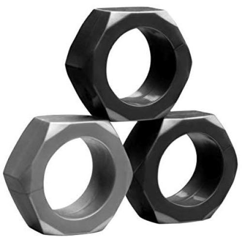 Tom of Finland 3 Piece Nut Shaped Cock Ring