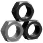 Tom of Finland 3 Piece Nut Shaped Cock Ring