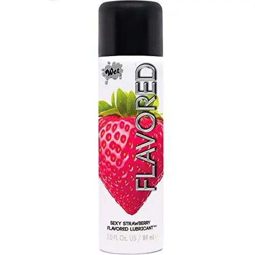 Wet Strawberry Flavored Lube - Water Based Edible Lubricant, 3.0 Ounce Wet Strawberry Flavored Lube - Water Based Edible Lubricant, 3.0 Ounce