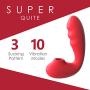 Clitoral Sucking Vibrator, Wearable G Spot Vibrators Waterproof, Rechargeable Clitoris Stimulator with 3 Suction & 10 Vibration Patterns Sex Toys for Women (Red))