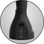 Kink by Doc Johnson - Everything Butt - The Serpent - Dual Density Anal Snake - 20.25&quot Long and 1.4&quot Wide - Vac-U-Lock Compatible - SecondSkyn™ Silicone - Black