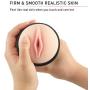 Aivrobta Deluxe Pussy Ass Masturbator-Male Masturbator Toys with Dual Deep Vagina & Anal 3D Realistic Tunnels-4.63 Pounds Lifelike Ass for Adult Masturbation (Black Masturbator)