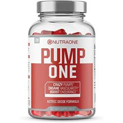 PumpOne Nitric Oxide Pump Supplement by NutraOne – with L-Citrulline and Beta-Alanine (160 Capsules)