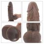 Hyper Realistic D-ildos, Liquid Silicone Adult Toys G-Spot Premium Penis Dong with Suction Cup, Sex Toy for Female