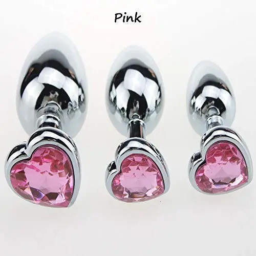 Sunnylela Stainless Steel Diamond Amal Plug- Heart Shape Metal Health Six-Toys for Men Women Sunnylela Stainless Steel Diamond Amal Plug- Heart Shape Metal Health Six-Toys for Men Women