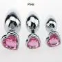 Sunnylela Stainless Steel Diamond Amal Plug- Heart Shape Metal Health Six-Toys for Men Women Sunnylela Stainless Steel Diamond Amal Plug- Heart Shape Metal Health Six-Toys for Men Women